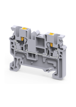 Клемма проходная push-in OptiClip CP-2,5-I-24A-(0,2-2,5)-серый