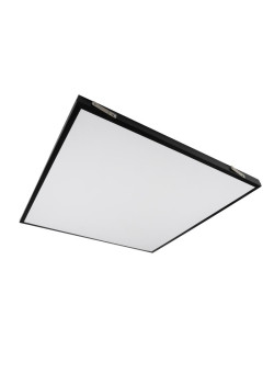 Светильник светодиодный ДВО PPL 588/G OPAL 40Вт 4000К IP40 588х588х25мм BLACK Грильято Pro JazzWay 5062023