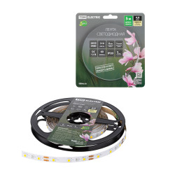 Лента светодиодная SMD2835-60 LED/м-IP20-12 В-4,8 Вт/м-3000 К (5 м) блистер TDM