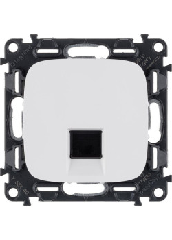 Розетка компьютерная 1-м Valena Allure RJ45 кат.5E UTP с лицев. панелью механизм бел. Leg 753740