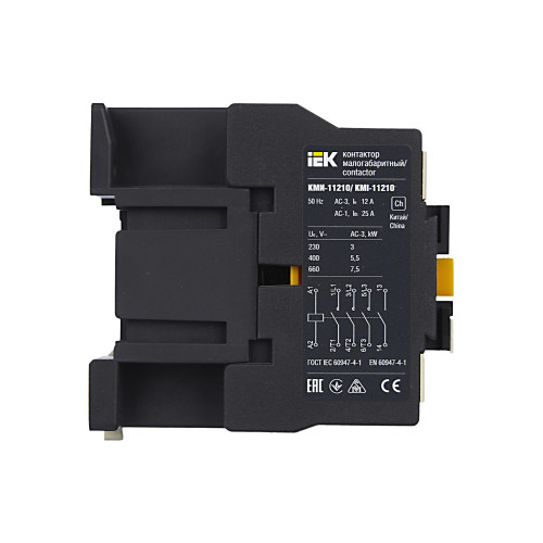 Контактор КМИ-11210 12А 230В/АС3 1NO IEK Контактор КМИ-11210 12А 230В/АС3 1NO IEK