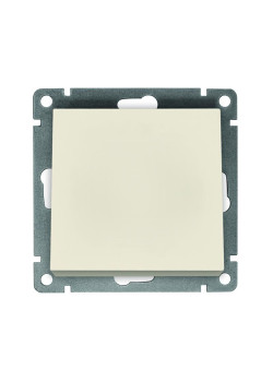 Выключатель 1-кл. СП Афина 10А IP20 механизм сл. кость (ivory) Universal A0021-I