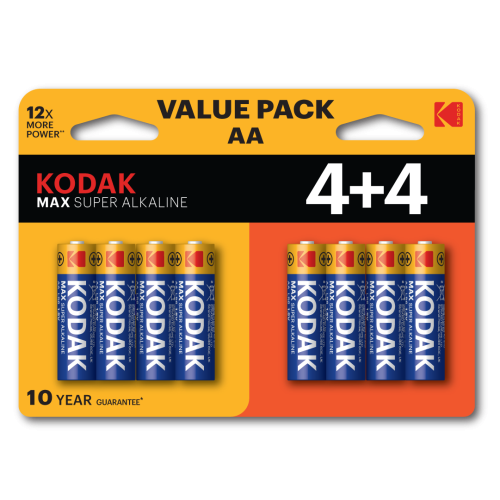 Элемент питания алкалиновый AA/LR6 1.5В MAX SUPER Alkaline (блист. 8шт) KODAK Б0057080 Элемент питания алкалиновый AA/LR6 1.5В MAX SUPER Alkaline (блист. 8шт) KODAK Б0057080
