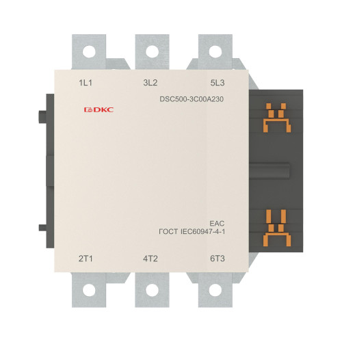 Магнитный контактор DSC500-3C00A230 500А 250кВт (AC3) кат 220В AC Магнитный контактор DSC500-3C00A230 500А 250кВт (AC3) кат 220В AC