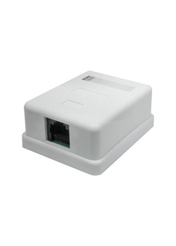Розетка компьютерная 1-м 8P8C (RJ-45) UTP кат.5E SUPRLAN 10-0307