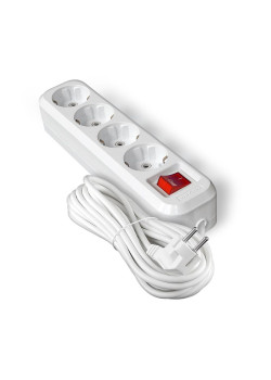 Удлинитель 4х5м с заземл. IP20 S-304А ПВС 3х1.5 с выкл.Universal 1735