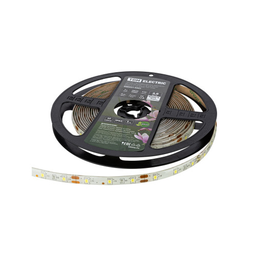 Лента светодиодная SMD2835-60 LED/м-IP65-12 В-4,8 Вт/м-6000 К (5 м) блистер TDM Лента светодиодная SMD2835-60 LED/м-IP65-12 В-4,8 Вт/м-6000 К (5 м) блистер TDM