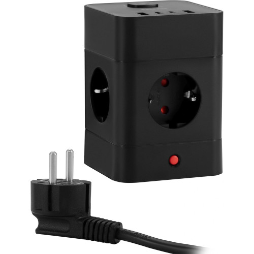 Сетевой удлинитель Buro BU-PTE4.1UC-B 1.5м (4 розетки) черный (пакет ПЭ) Сетевой удлинитель Buro BU-PTE4.1UC-B 1.5м (4 розетки) черный (пакет ПЭ)
