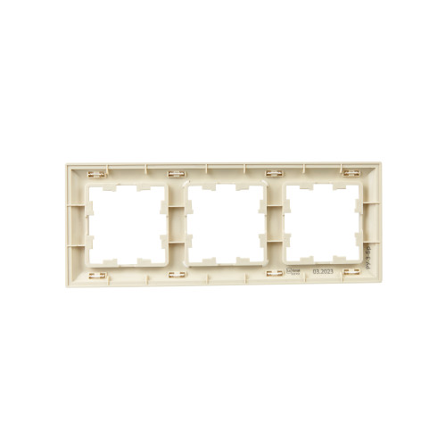 BRITE Рамка 3-местная РУ-3-Бр бежевый/жемчужный IEK BRITE Рамка 3-местная РУ-3-Бр бежевый/жемчужный IEK
