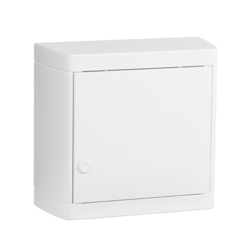 Накладной распределительный щит Nedbox - с белой дверью - 1 рейка х 8 модулей Накладной распределительный щит Nedbox - с белой дверью - 1 рейка х 8 модулей