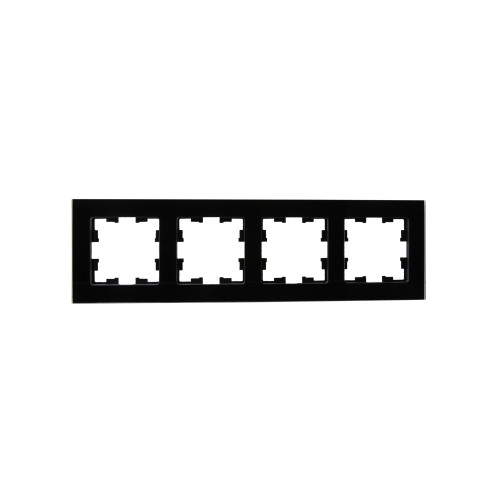 BRITE Рамка 4 -местная РУ-4-2-БрЧ стекло черный IEK BRITE Рамка 4 -местная РУ-4-2-БрЧ стекло черный IEK