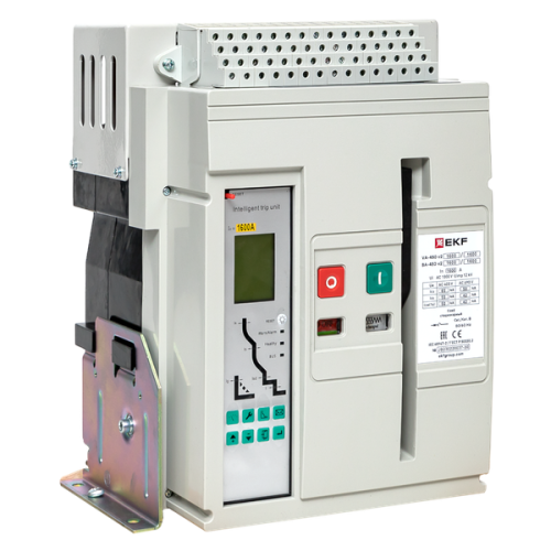 ВА-450 1600/1250А 3P 65кА стац., гориз., ETU(220В AC) LCD ModBus-RTU, мп/нр/вкл.к.(220В AC), ав/доп. 1CO/2NO+4CO
