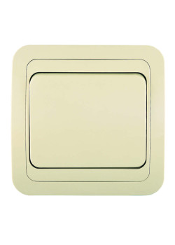 Переключатель проходной 1-кл. СП Mimoza 10А IP20 крем./крем. Makel 25005