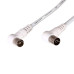 Шнур TV Plug - TV Jack 1.5м угловой бел. Rexant 18-0022 Шнур TV Plug - TV Jack 1.5м угловой бел. Rexant 18-0022