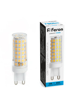 Лампа светодиодная Feron LB-434 G9 9W 175-265V 6400K