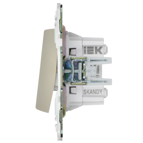 SKANDY Выключатель 2-клавишный перекрестный 10А SK-V06B бежевый IEK SKANDY Выключатель 2-клавишный перекрестный 10А SK-V06B бежевый IEK