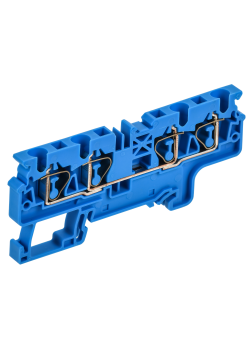 ARMAFIX Клемма пружинная CX4-4 BU 4мм2 четырехконтактная синяя IEK
