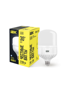 Лампа светодиодная HP 30Вт 230В 6500К E27 IEK
