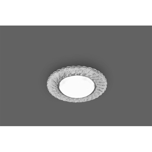 Светильник встраиваемый с белой LED подсветкой Feron CD4021 потолочный GX53 без лампы прозрачный Светильник встраиваемый с белой LED подсветкой Feron CD4021 потолочный GX53 без лампы прозрачный