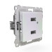 Розетка 2-м USB СП Pixel тип A+A 5В 1х2.1А 2х1.05А механизм перламутр. TOKOV ELECTRIC TKE-PX-2USB-C04 Розетка 2-м USB СП Pixel тип A+A 5В 1х2.1А 2х1.05А механизм перламутр. TOKOV ELECTRIC TKE-PX-2USB-C04