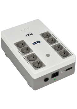 ITK ELECTRA ST8 ИБП Линейно-интерактивный 800ВА/480Вт LED АКБ 1х9AH 8хSchuko USB 4хUSB зарядки