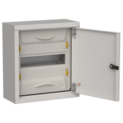 TITAN 5 Корпус металлический ЩРн-12 (1х12) 335х310х140мм IP31 серый (одна дверь) IEK