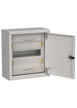 TITAN 5 Корпус металлический ЩРн-12 (1х12) 335х310х140мм IP31 серый (одна дверь) IEK