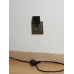 BRITE Розетка 1-местная с заземлением с защитными шторками и крышкой 16А IP44 РСбш10-3-44-БрШ шампань IEK