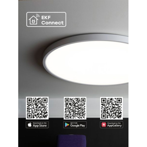 Умный потолочный светильник 480 мм 36 W EKF Connect
