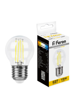 Лампа светодиодная Feron LB-515 Шарик E27 15W 230V 2700K