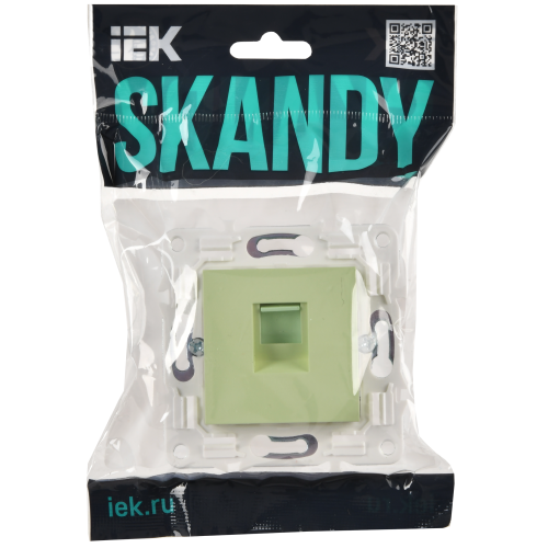 SKANDY Розетка компьютерная RJ45 кат.5E SK-K01G мятный IEK