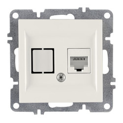 Розетка компьютерная LAVIN/KAREN RJ45 кат.6 механизм бел. ARVIA 50 01 1000 247