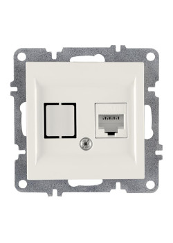 Розетка компьютерная LAVIN/KAREN RJ45 кат.6 механизм бел. ARVIA 50 01 1000 247