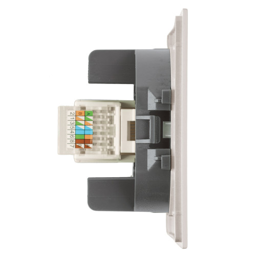 Розетка компьютерная 1-местная RJ-45 (механизм), STEKKER, серия Мия, RST00-3117-08, пудровый жемчуг Розетка компьютерная 1-местная RJ-45 (механизм), STEKKER, серия Мия, RST00-3117-08, пудровый жемчуг
