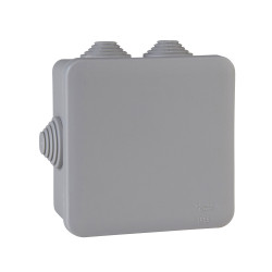 MULTIBOX Коробка распред. откр. установки 100x100x50, габариты 130х130х58, IP55 СЕРАЯ