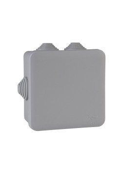 MULTIBOX Коробка распред. откр. установки 100x100x50, габариты 130х130х58, IP55 СЕРАЯ