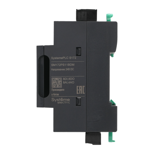 ПЛК S172; 24 VDC; дисплей; 28 IO: 8 DI, 8 DO (6 реле, 2 SSR), 8 AI, 4 AO, 2xRS485, 1xRJ45 ПЛК S172; 24 VDC; дисплей; 28 IO: 8 DI, 8 DO (6 реле, 2 SSR), 8 AI, 4 AO, 2xRS485, 1xRJ45