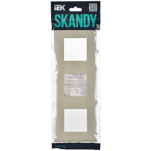 SKANDY Рамка 3-местная SK-F03B бежевый IEK SKANDY Рамка 3-местная SK-F03B бежевый IEK