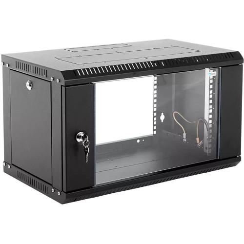 Шкаф коммутационный ЦМО ШРН-Эконом (ШРН-Э-6.500-9005) настенный 6U 600x520мм пер.дв.стекл 75кг черный 470мм 14.94кг 180град. 342мм Шкаф коммутационный ЦМО ШРН-Эконом (ШРН-Э-6.500-9005) настенный 6U 600x520мм пер.дв.стекл 75кг черный 470мм 14.94кг 180град. 342мм