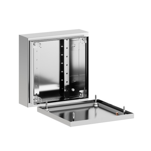 Корпус клеммный SDI из нержавеющей стали AISI304 ВxШxГ 200x200x80 мм, IP66 Корпус клеммный SDI из нержавеющей стали AISI304 ВxШxГ 200x200x80 мм, IP66