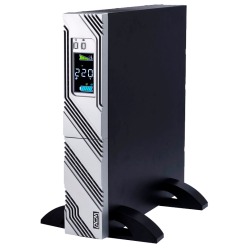 ИБП SRT-2000A, линейно-интерактивный, 2000ВА, 1800Вт, LCD, Rack/Tower, 8 розеток IEC320 C13 и 1 розетка C19 с резервным питанием, USB, RS-232, слот под SNMP карту, EPO, защита RJ45, ШхГхВ 428х563х84мм., вес 27.5кг./ UPS POWERCOM SRT-2000A, line-interactiv