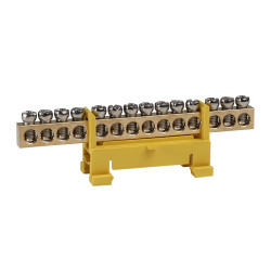 Шина нулевая тип Стойка OptiKit BB-S-PE-DIN-14-6х9-желтый