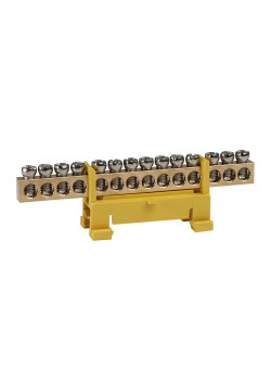 Шина нулевая тип Стойка OptiKit BB-S-PE-DIN-14-6х9-желтый