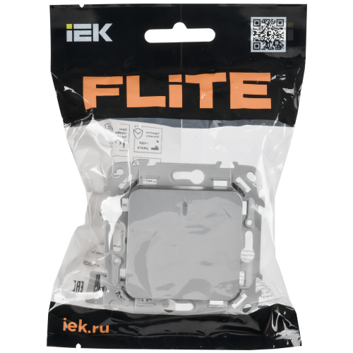 FLITE Выключатель 1-клавишный проходной с индикацией 10А ВС61-1-1-ФлА алюминий IEK FLITE Выключатель 1-клавишный проходной с индикацией 10А ВС61-1-1-ФлА алюминий IEK