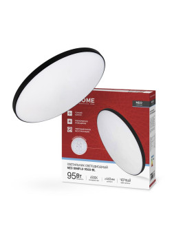 Светильник светодиодный NEO SIMPLE-9565-BL 95Вт 6500К 7600лм 230В 460х67мм черн. IN HOME 4690612060873