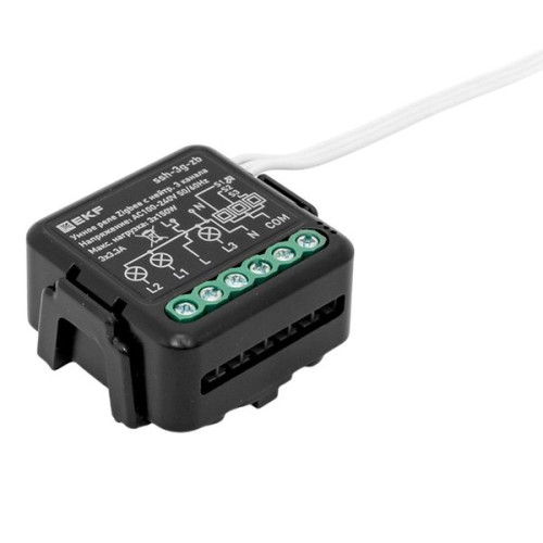 Умное реле в подрозетник 3-канальное с нейтралью Zigbee EKF Connect Select