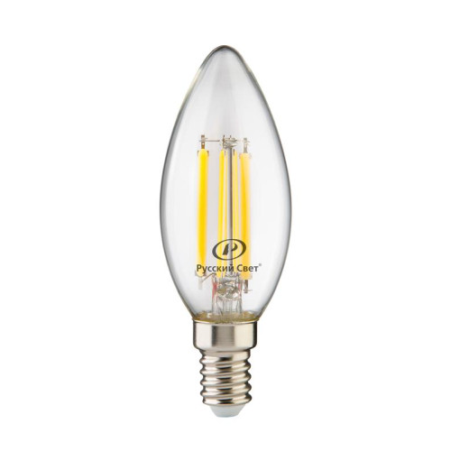 Лампа светодиодная филаментная RS LED F B35 E14 7W 220-240V 2700К 7Вт шар 810лм Ra 90 15011145088