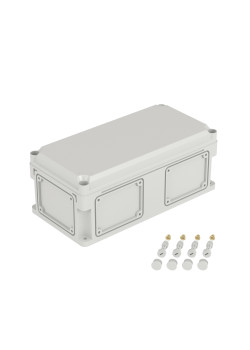 Корпус RAM box без МП 400х200х160 мм, с фланцами, непрозрачная крышка высотой 35 мм, IP66/IP67