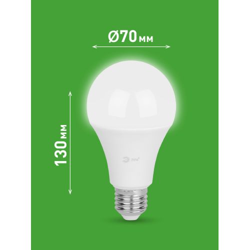 Лампа светодиодная GREEN LINE A65-30W-840-E27 GL 30Вт груша 4000К яркий свет бел. E27 Эра Б0067144 Лампа светодиодная GREEN LINE A65-30W-840-E27 GL 30Вт груша 4000К яркий свет бел. E27 Эра Б0067144