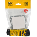 BRITE Выключатель 1-клавишный с индикацией 10А ВС10-1-1-БрЖ жемчуг IEK